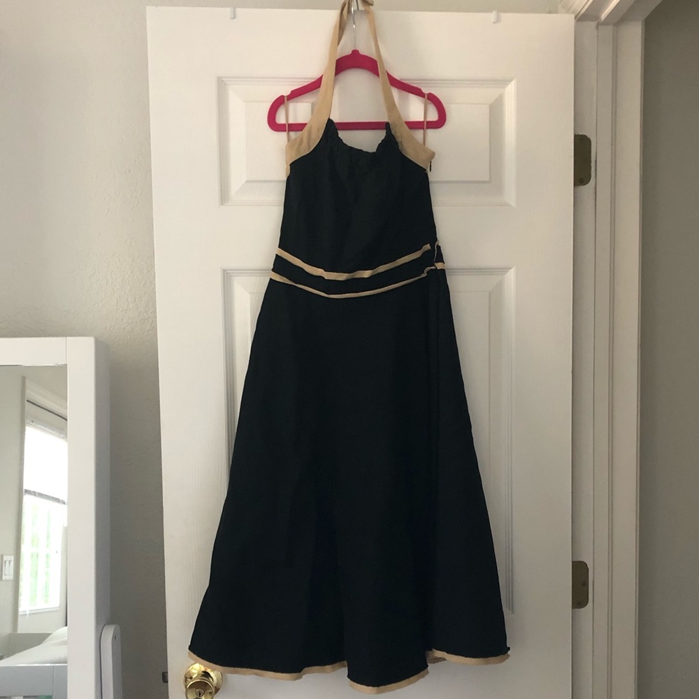 Moschino Black and Tan summer dress